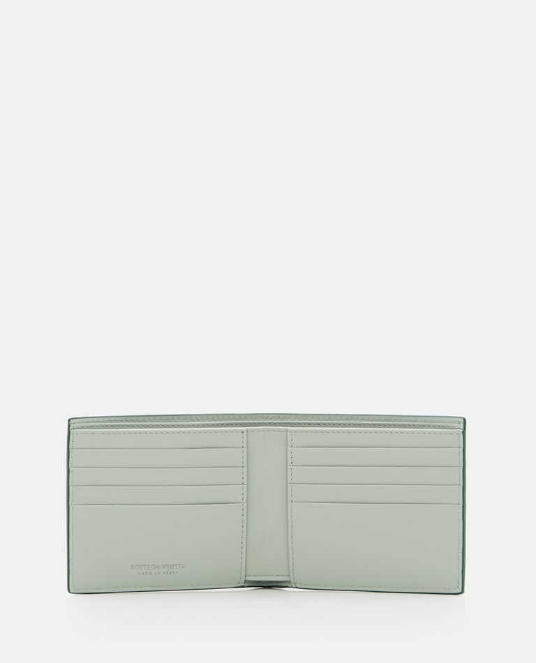 Bottega Veneta  ,  Bicolor Leather Billfold Wallet  ,  Green TU