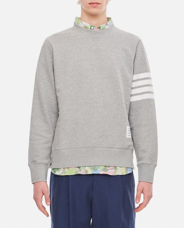 Thom Browne - CLASSIC SWEATSHIRT IN CLASSIC LOOPBACK W/ ENGINEERED 4 BAR_1