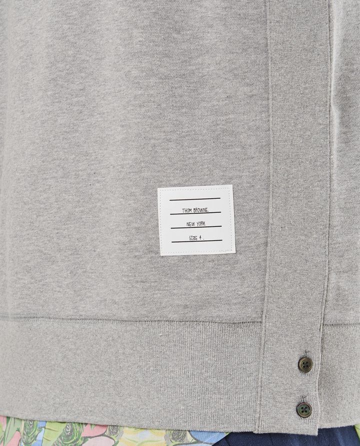 Thom Browne - CLASSIC SWEATSHIRT IN CLASSIC LOOPBACK W/ ENGINEERED 4 BAR_10