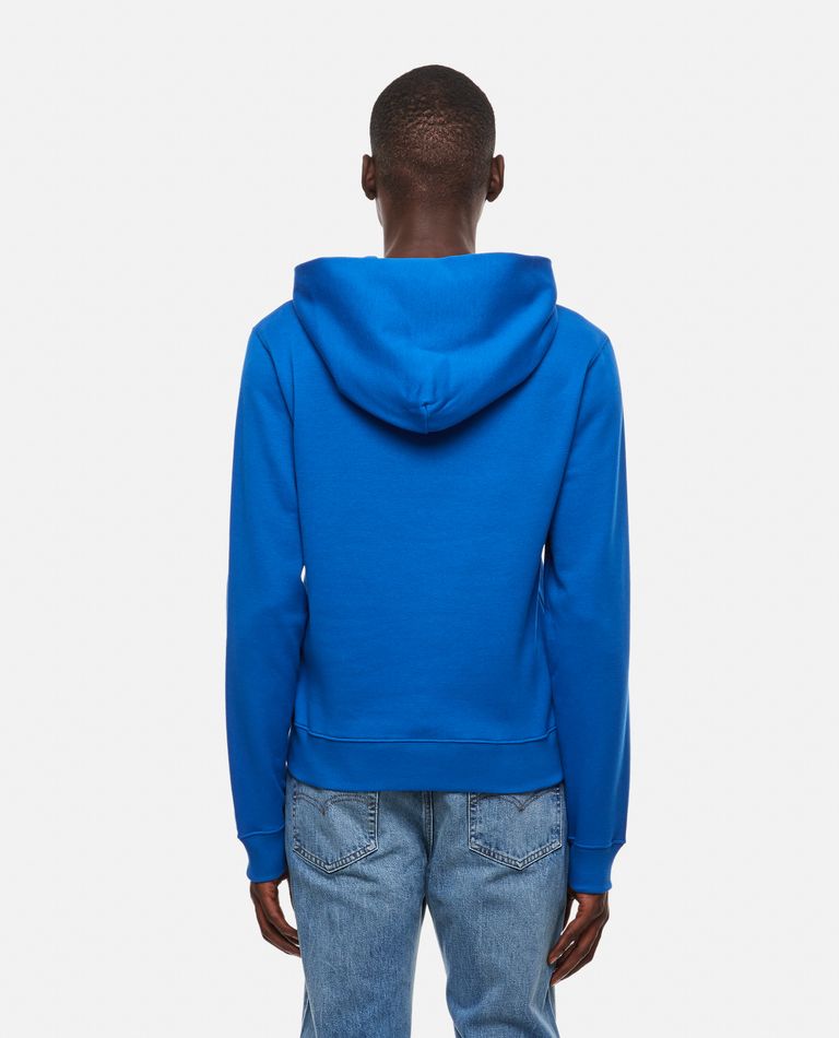 Valentino Cotton Hooded Sweatshirt In Sky Blue