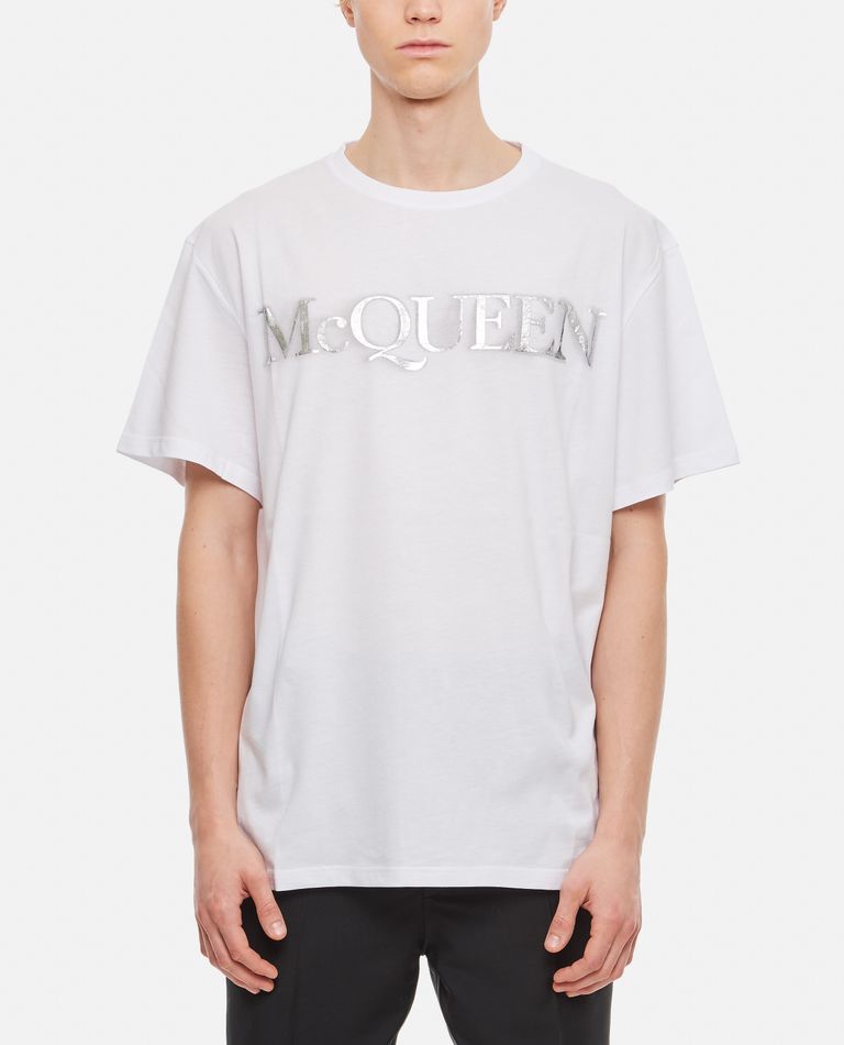 CRENECK COTTON T-SHIRT for Men - Alexander McQueen sale | Biffi