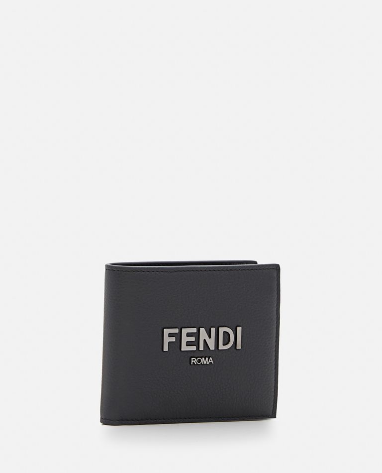 Fendi Kids' Billfold Wallet In Black