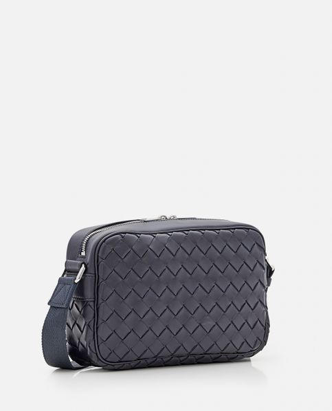 Bottega Veneta Men's Cassette Camera Bag - Blue - Messenger