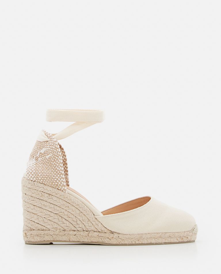 CASTAÑER Carina 80 canvas wedge espadrilles