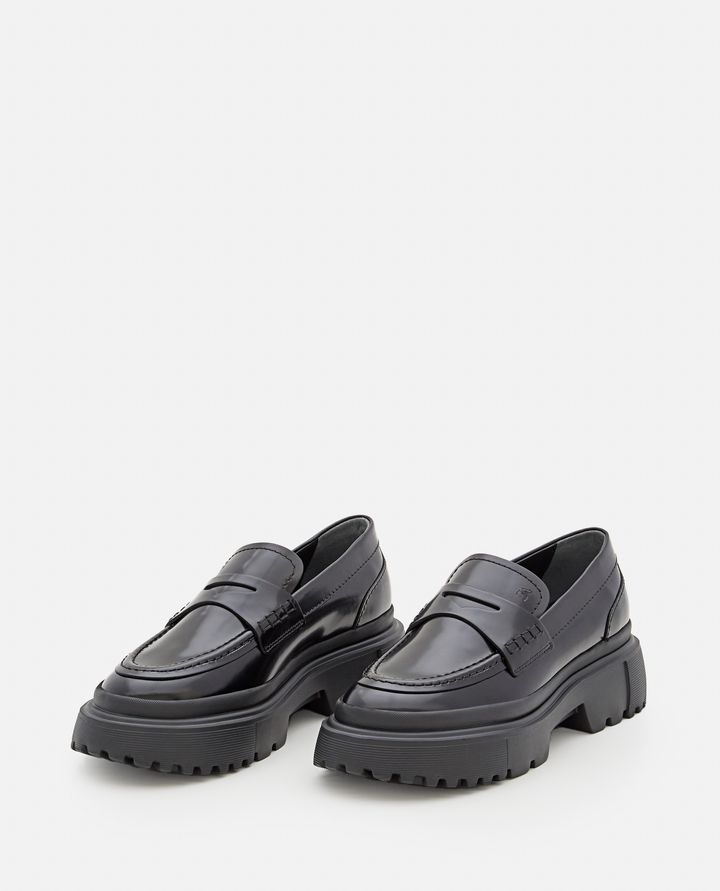 Hogan - CHUNKY LEATHER LOAFERS_3