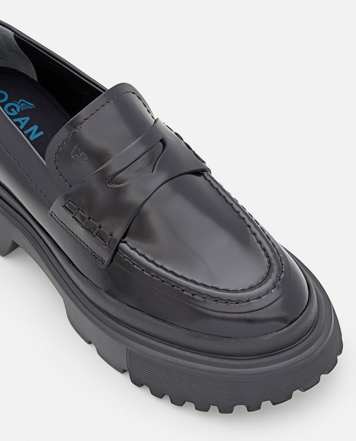 Hogan - CHUNKY LEATHER LOAFERS_7