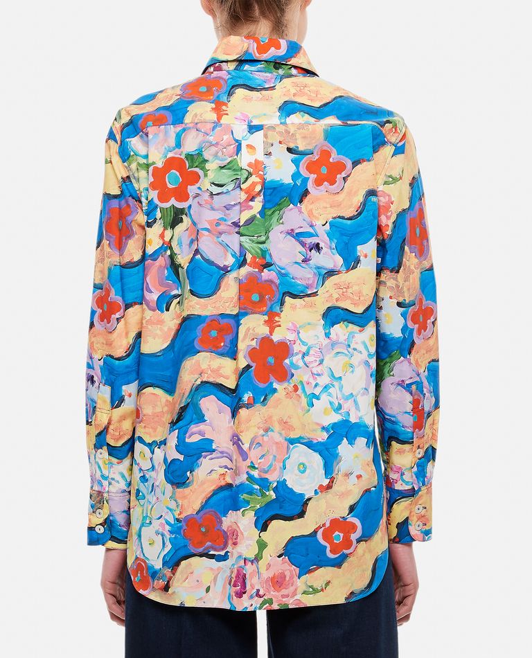 Shop Marni Cotton Shirt In Multicolor
