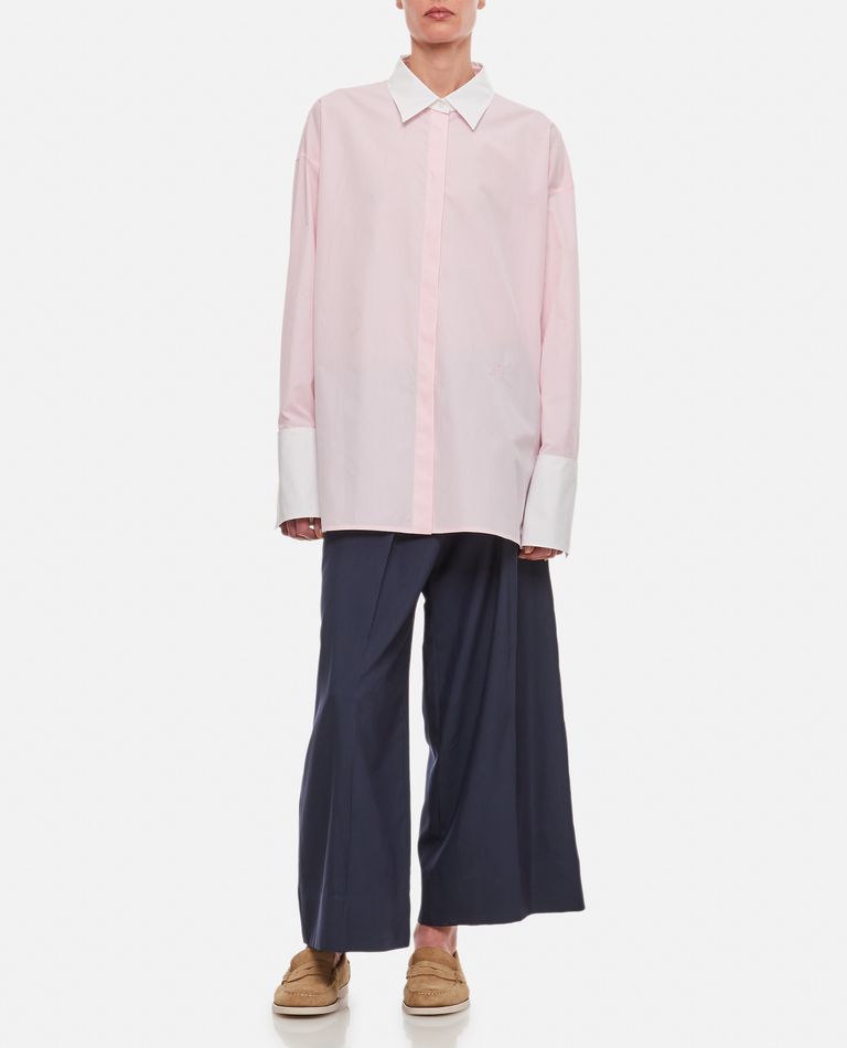 Shop Loewe Cotton Shirt In White