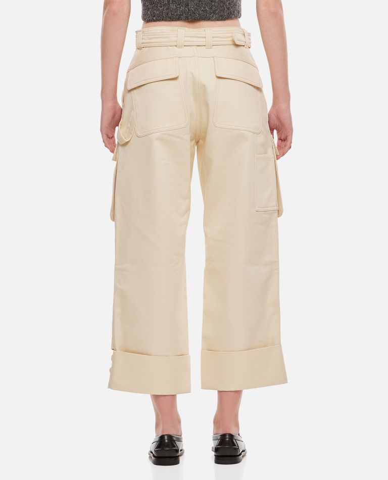Shop Simone Rocha Cargo Trousers In Beige