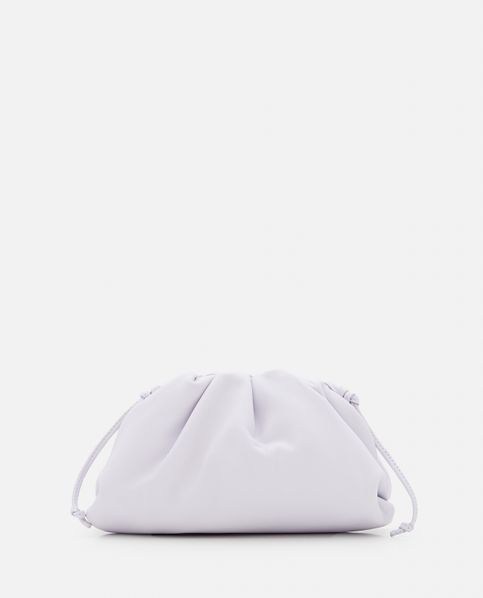 The Pouch small gathered leather clutch