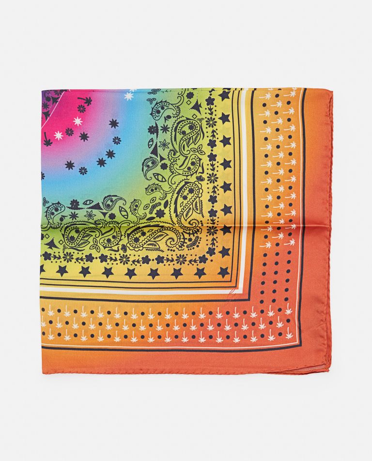 Gio+ Crazy Bandana Silk Scarf In Multicolor