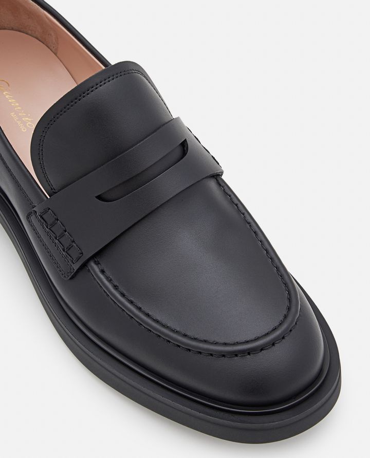 Gianvito Rossi - LEATHER HARRIS LOAFER_4