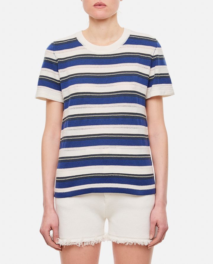 Barrie - CASHMERE STRIPED T-SHIRT_1