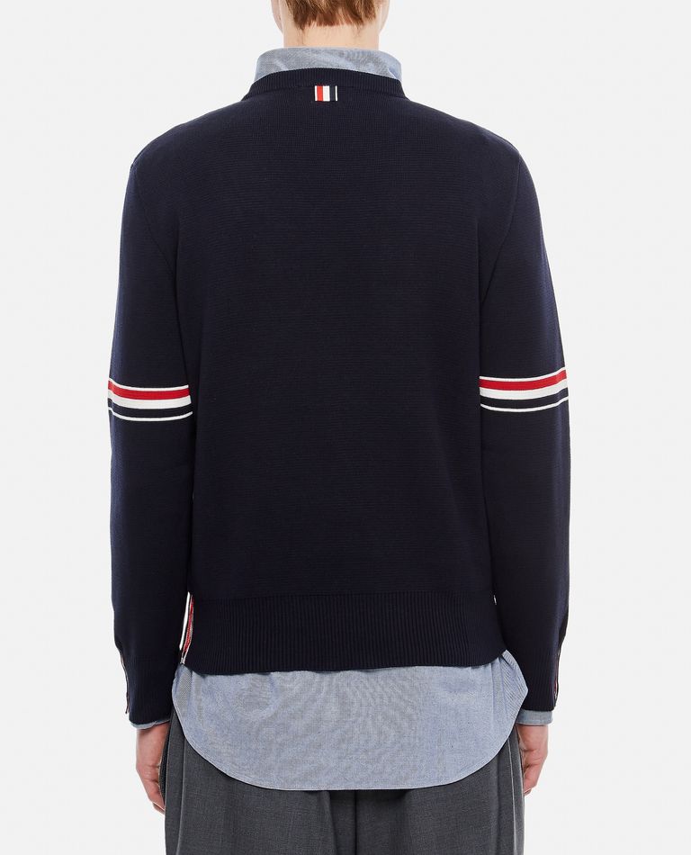 Thom Browne Crewneck Pullover In Blue