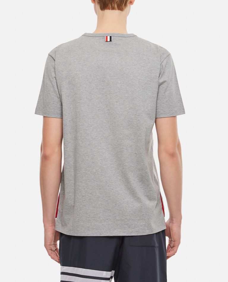 Thom Browne Pocket Tee In Grey