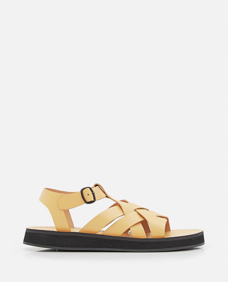 Hereu  ,  Beltra Leather Sandals  ,  Yellow 36
