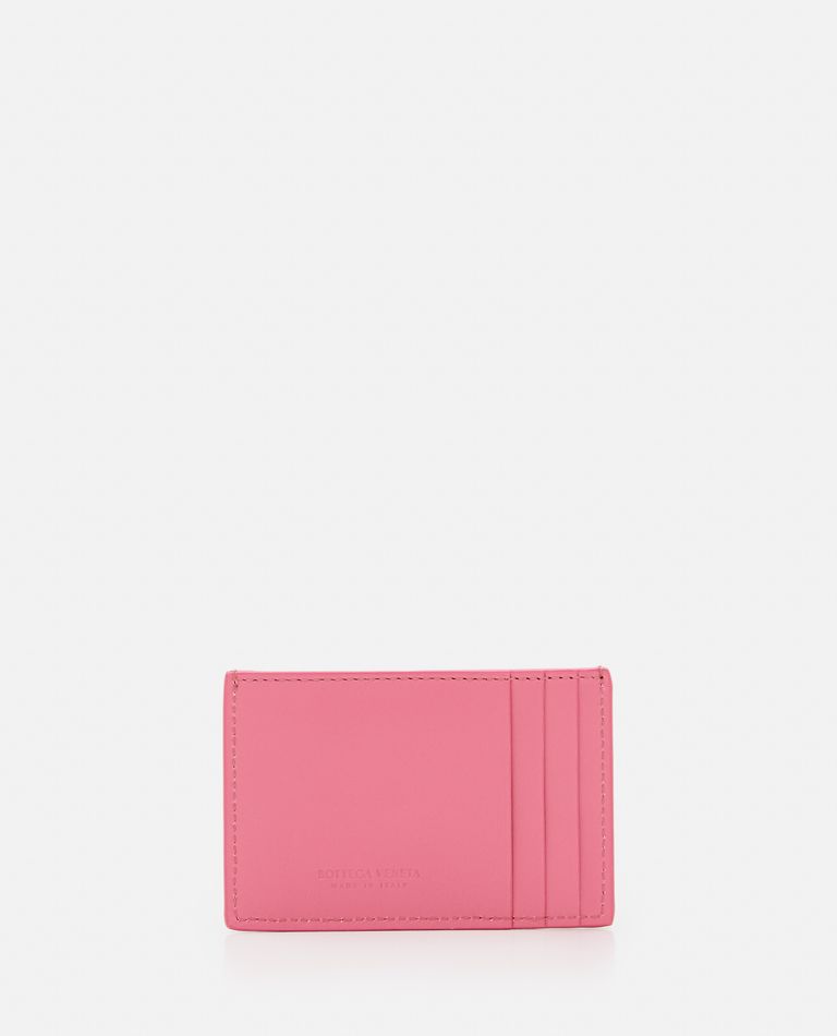 Bottega Veneta  ,  Leather Card-holder  ,  Rose TU