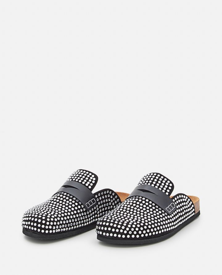 JW Anderson - LEATHER STRASS LOAFERS_2