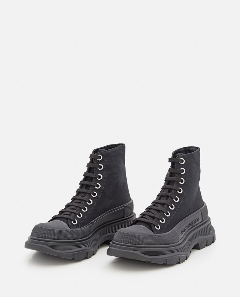 Alexander McQueen  ,  45mm Tread Slick Lace-up Sneakers  ,  Black 35,5