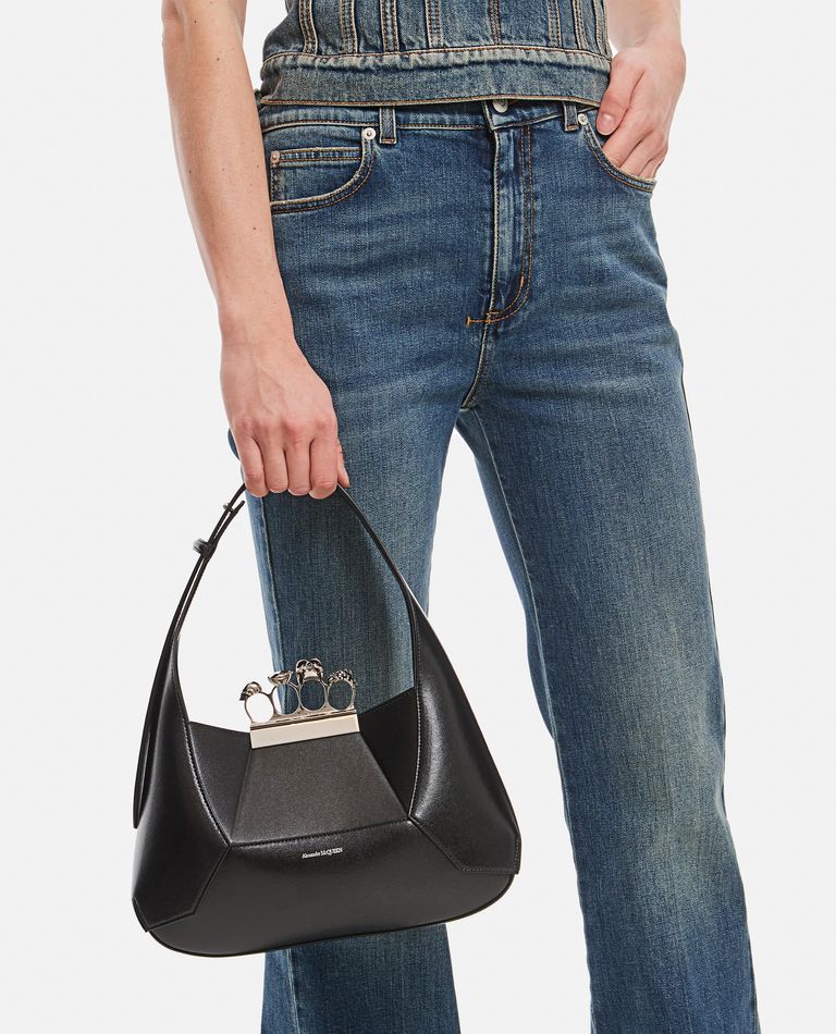 THE JEWELLED HOBO LEATHER SHOULDER BAG da Donna - Alexander