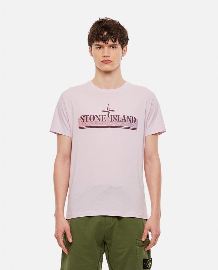Stone Island - T-SHIRT IN COTONE CON STAMPA_1