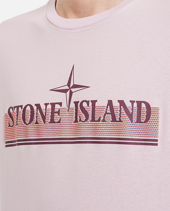 Stone Island - T-SHIRT IN COTONE CON STAMPA_4