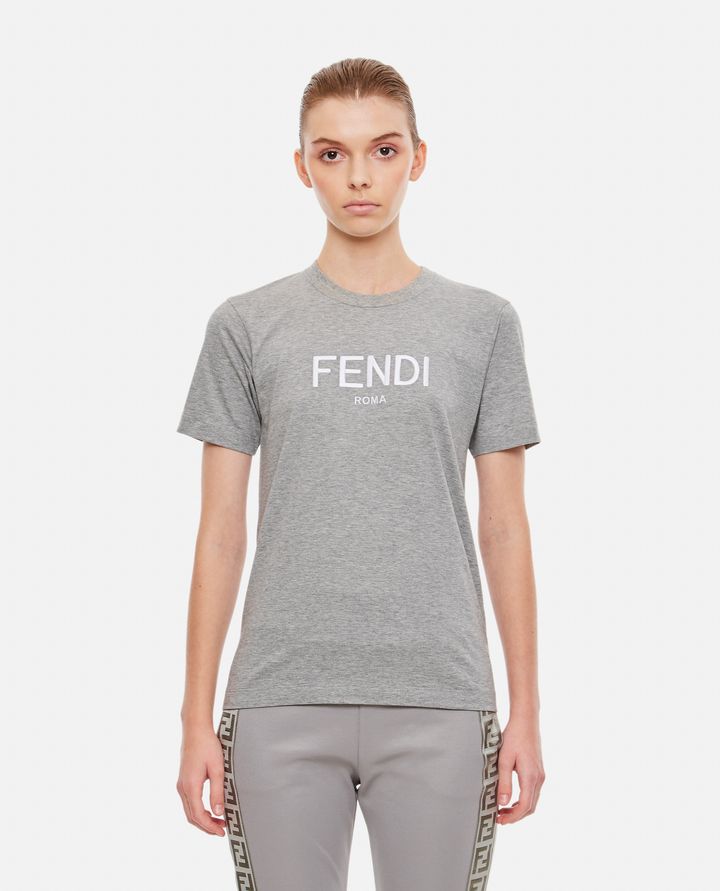 Fendi - T-SHIRT CON LOGO FENDI ROMA_1