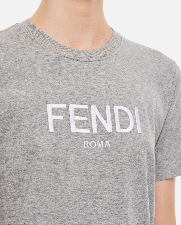 Grey fendi shop t shirt