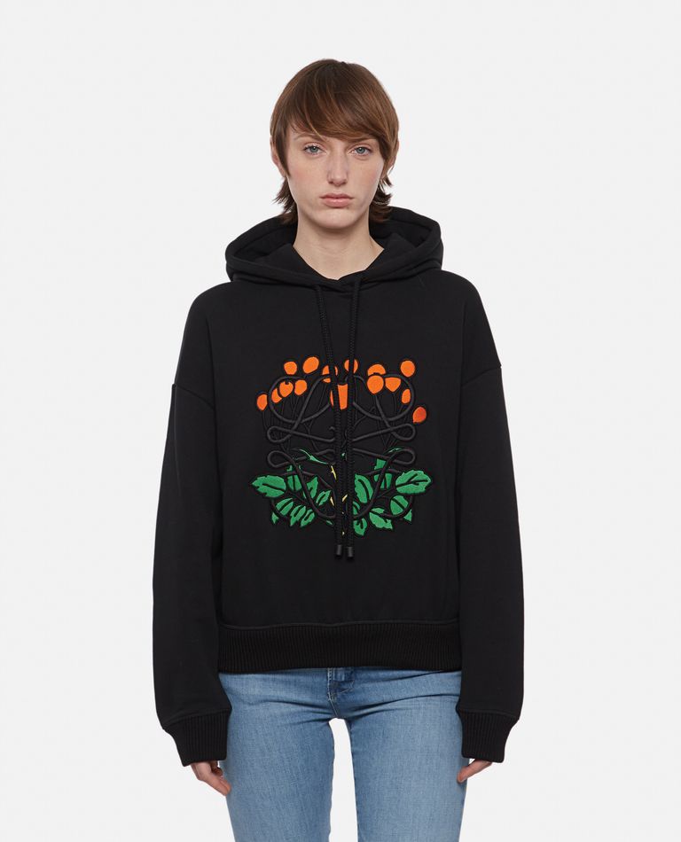 HERBARIUM ANAGRAM COTTON HOODIE for Women - Loewe | Biffi