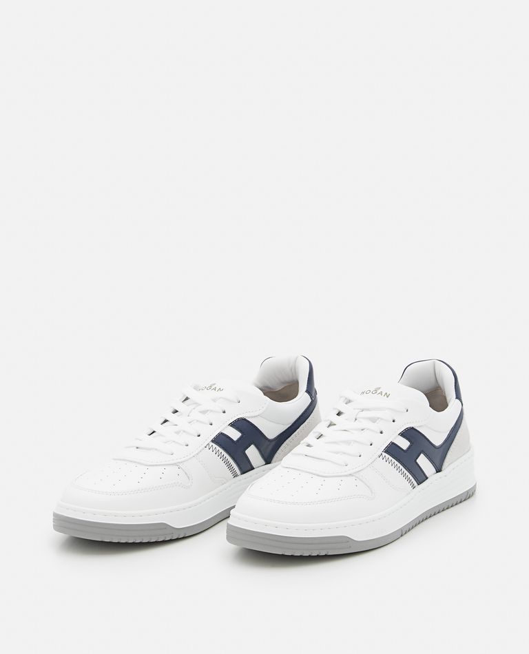 Hogan H630 Logo-patch Low-top Sneakers In White