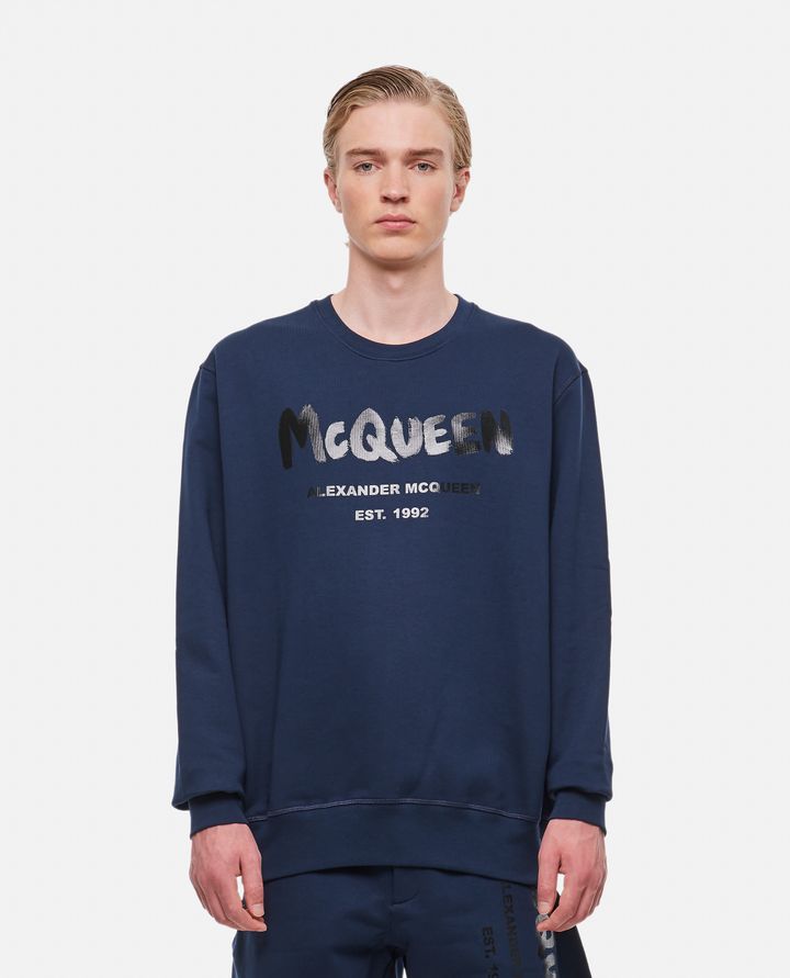 Alexander McQueen - COTTON 'GRAFFITI' SWEATSHIRT_1