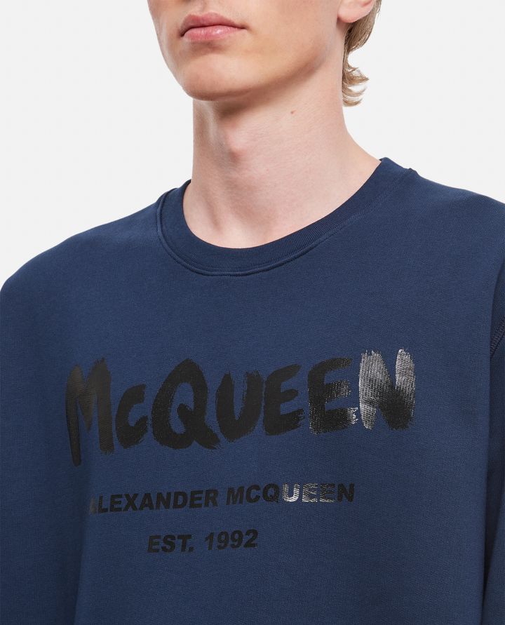 Alexander McQueen - COTTON 'GRAFFITI' SWEATSHIRT_4