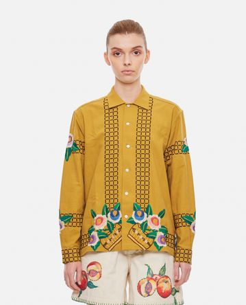 Bode New York - EMBROIDERED GARDEN BED SHIRT