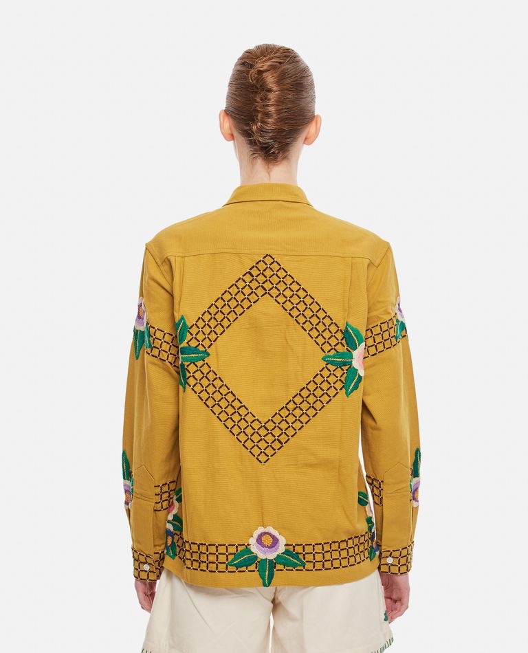 EMBROIDERED GARDEN BED SHIRT for Women - Bode New York sale EMBROIDERED GARDEN BED SHIRT for Women - Bode New York sale