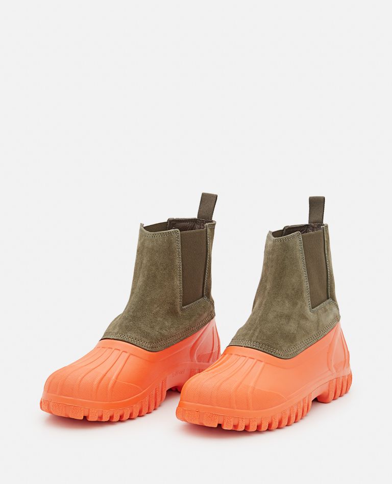 Shop Diemme Suede And Rubber Boots In Green