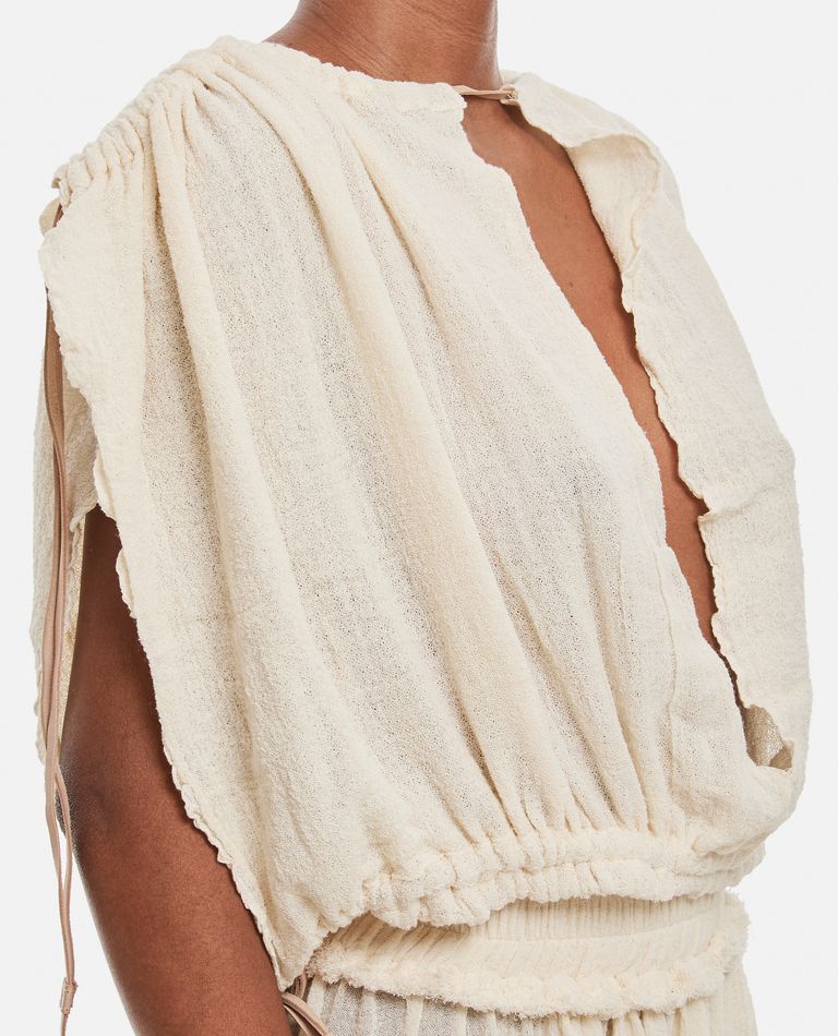 Shop Caravana Chiople Cotton Top In White