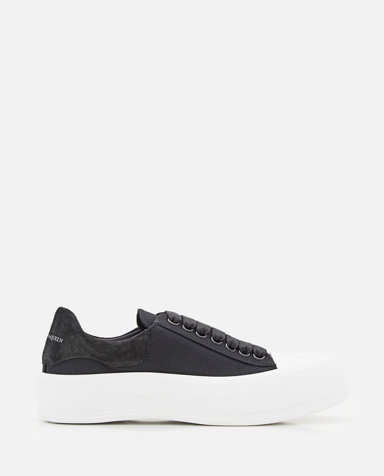 Alexander McQueen  ,  45mm Plimsoll Canvas Sneakers  ,  Black 37