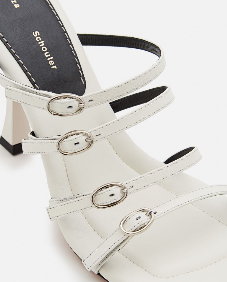 Proenza Schouler  ,  95mm Leather Sandals  ,  White 36