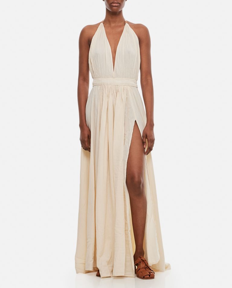 CARAVANA HERA COTTON LONG DRESS WITH SLITS