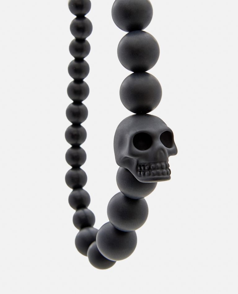 ★Alexander McQUEEN★ Skull Lover Bracelet Black 7058461AAJJ alexander mcqueen double buckle belt item - Black Skull