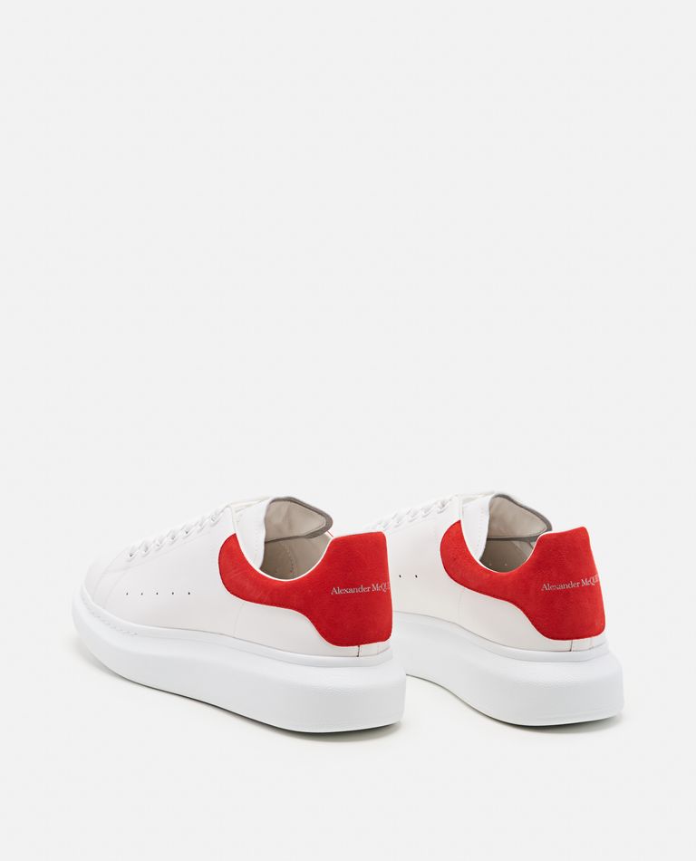 Shop Alexander Mcqueen Larry' Oversize Leather Sneaker In White