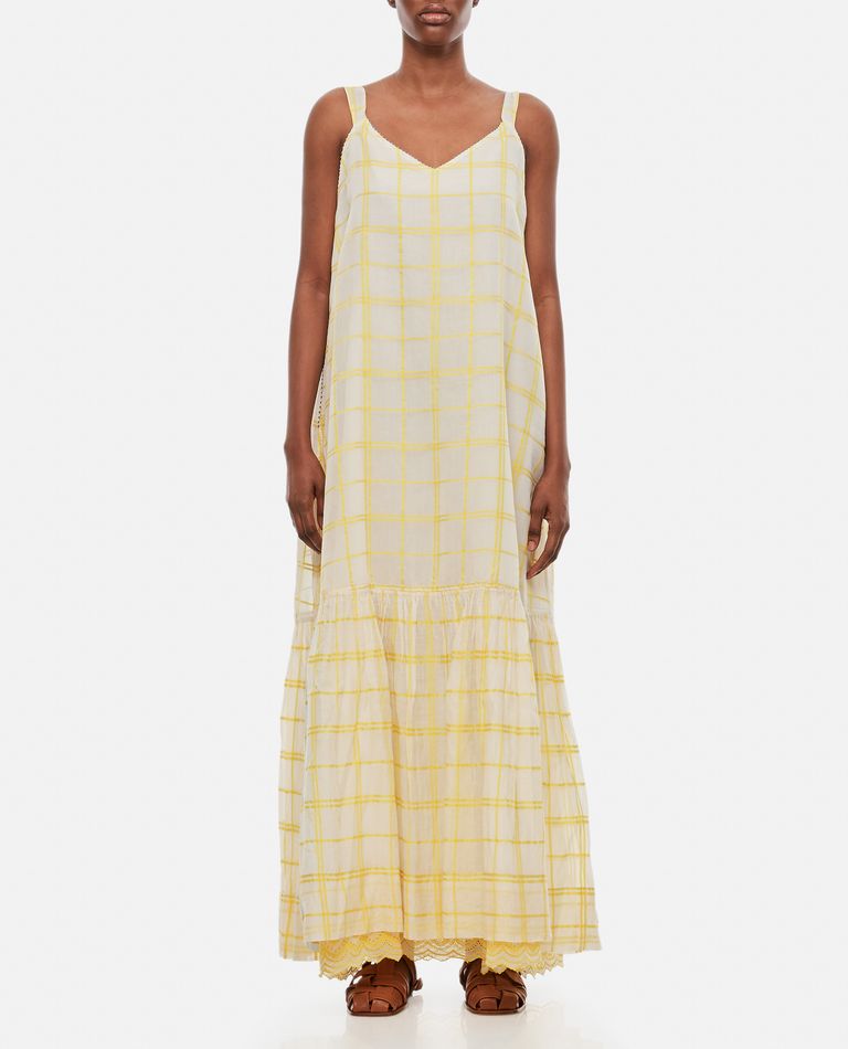 PÃ©ro  ,  Checkered Maxi Dress  ,  Yellow 40