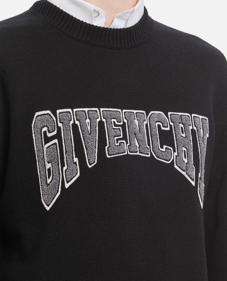WOOL COLLEGE CREW NECK SWEATER for Men - Givenchy sale | Biffi