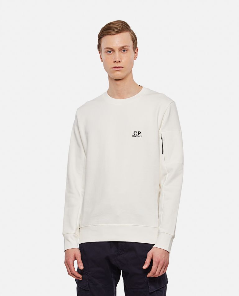 Cp company white sweatshirt best sale