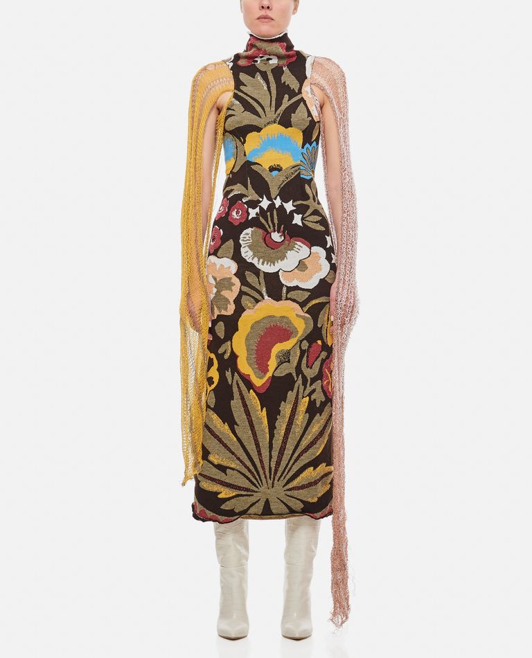 Vitelli Jacquard Dress In Multicolor