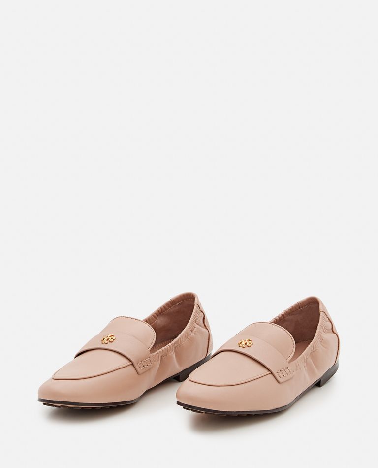 Tory Burch  ,  Nappa Leather Ballet Loafers  ,  Beige 8,5
