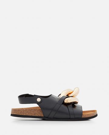 JW Anderson - CHAIN FLAT LEATHER SANDAL