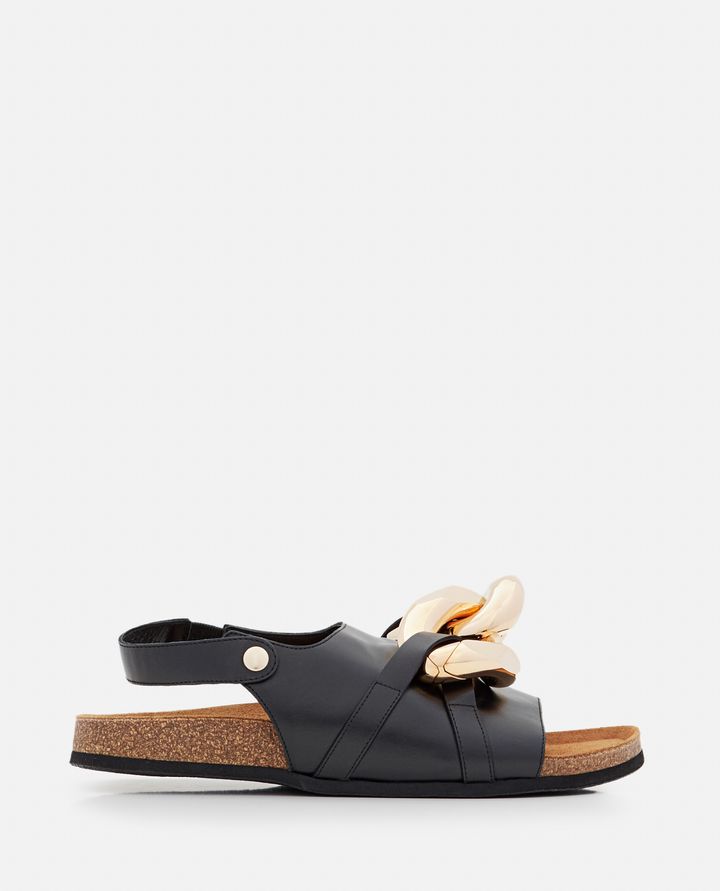 JW Anderson - CHAIN FLAT LEATHER SANDAL_1