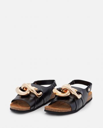 JW Anderson - CHAIN FLAT LEATHER SANDAL