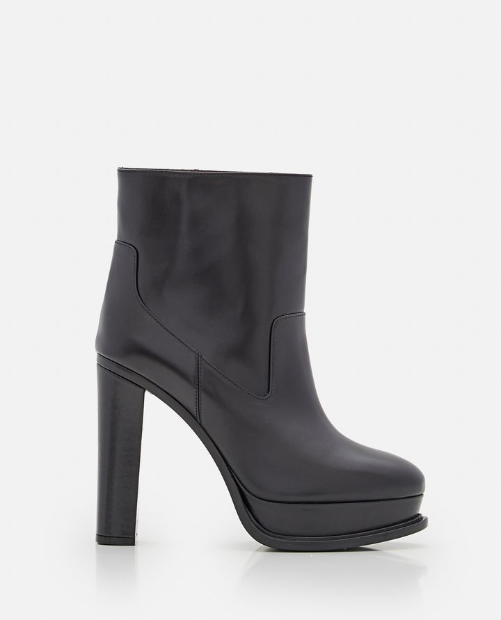 Alexander McQueen - 120MM LEATHER ANKLE BOOTS_1